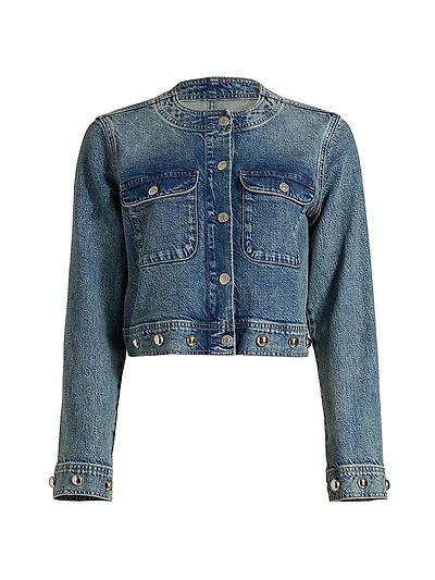 Capistrano Studded Denim Jacket