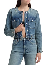 Capistrano Studded Denim Jacket