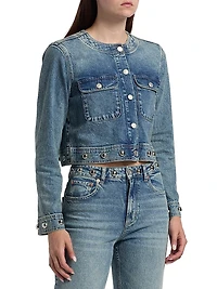Capistrano Studded Denim Jacket