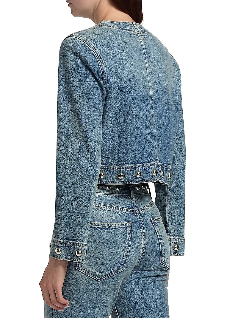 Capistrano Studded Denim Jacket