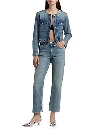 Capistrano Studded Denim Jacket