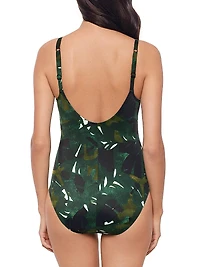 Palmetto Cady Botanical Print One-Piece Swimsuit