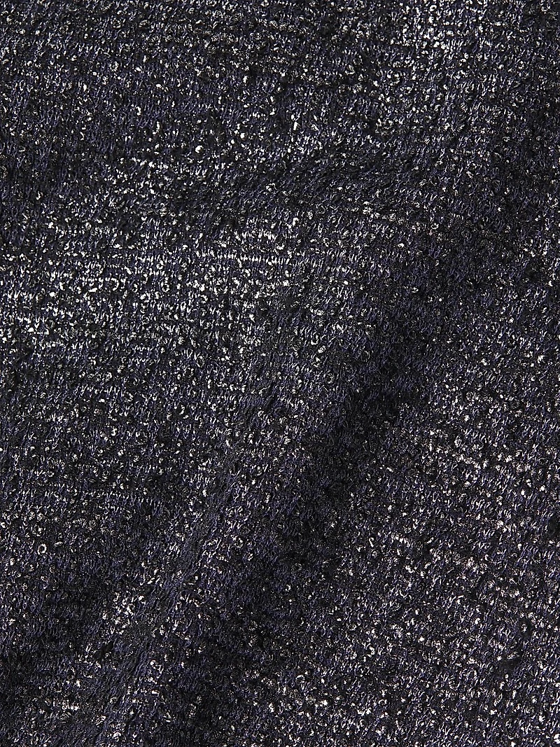 Avenue Montaigne Metallic Stretch Flared Pants