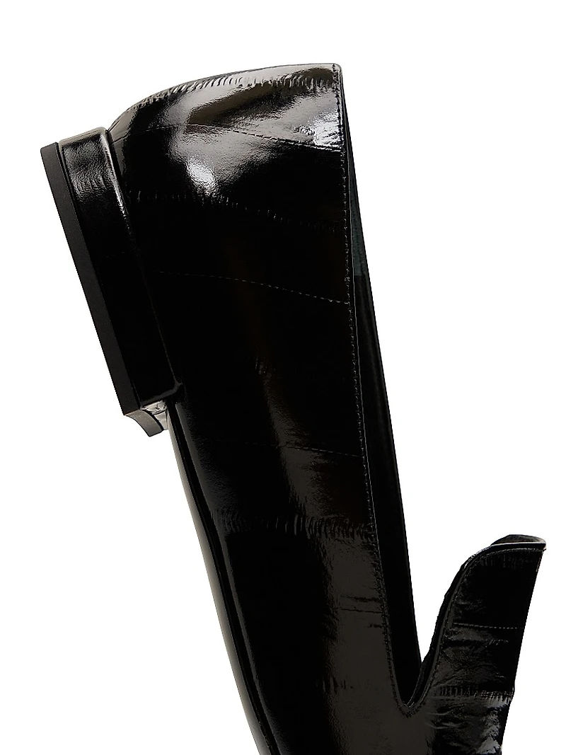 Emmet Eel-Effect Leather Loafers