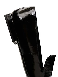 Emmet Eel-Effect Leather Loafers