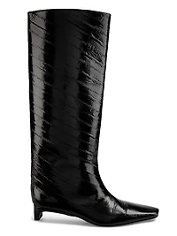 Joan 35MM Leather Knee-High Boots