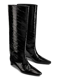 Joan 35MM Leather Knee-High Boots