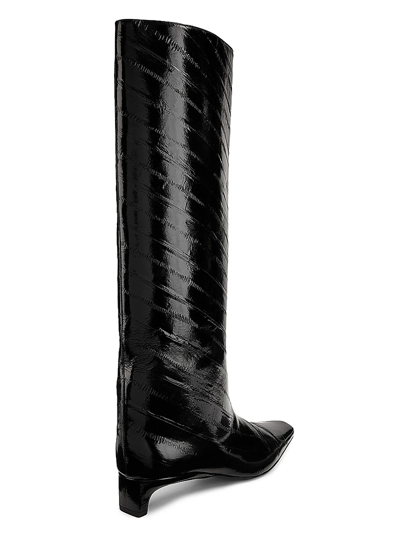 Joan 35MM Leather Knee-High Boots