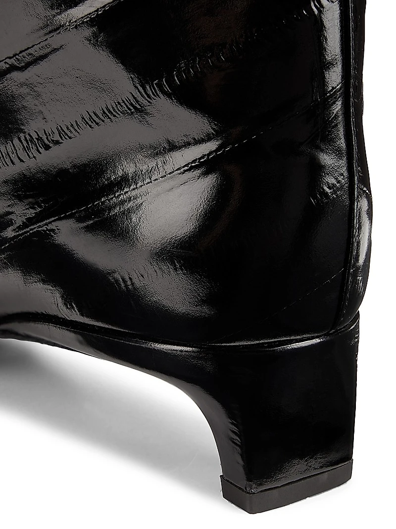 Joan 35MM Leather Knee-High Boots