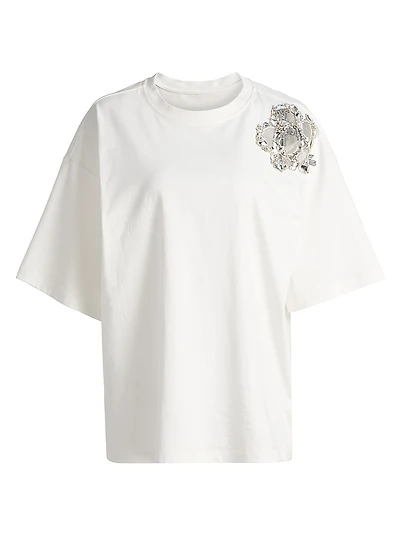 Crystal Cluster Flower T-Shirt