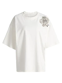 Crystal Cluster Flower T-Shirt