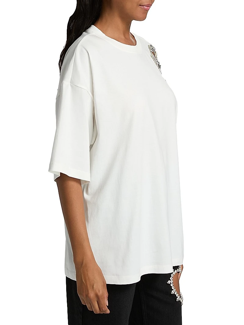 Crystal Cluster Flower T-Shirt