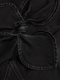 Bow Straight-Leg Jeans