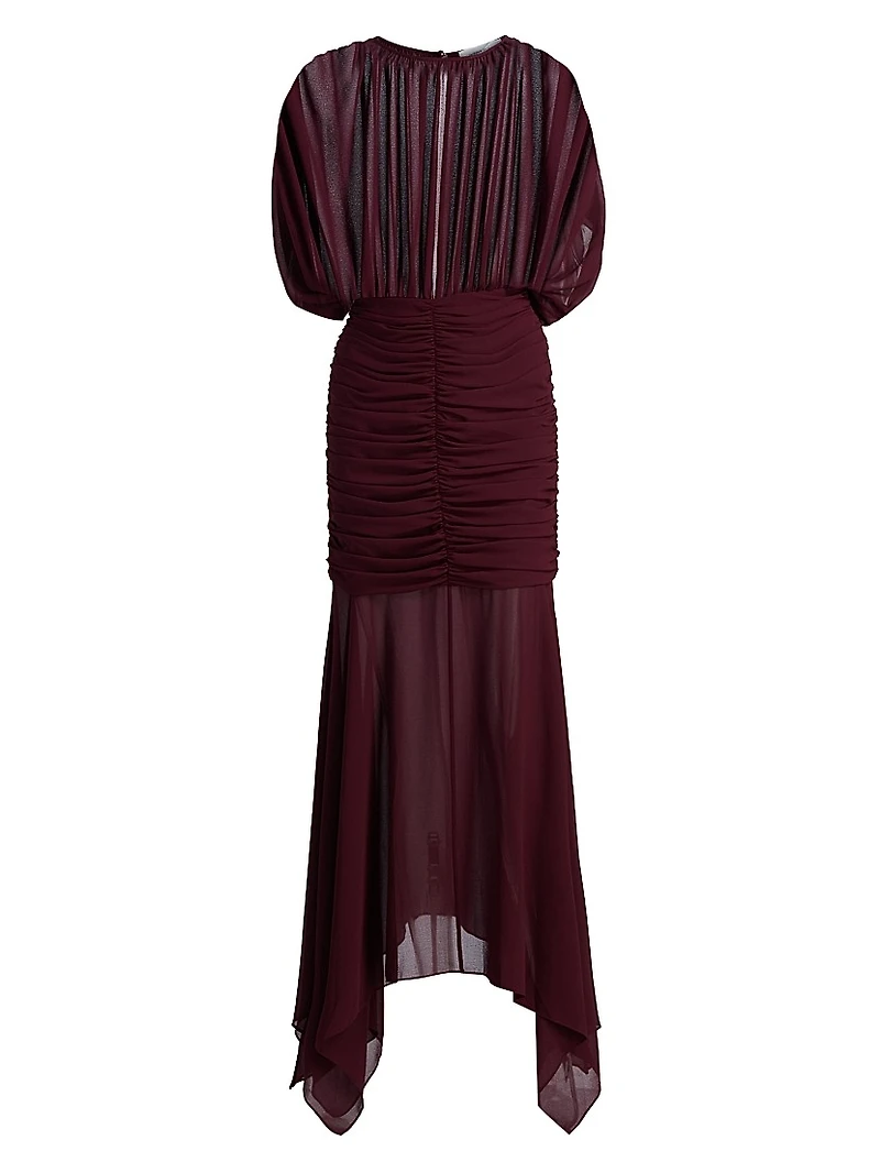 Louisa Chiffon Gathered Gown