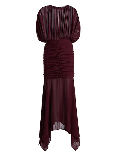 Louisa Chiffon Gathered Gown