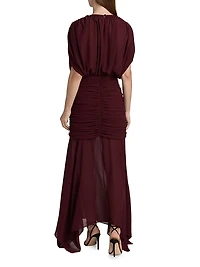 Louisa Chiffon Gathered Gown