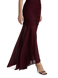 Louisa Chiffon Gathered Gown
