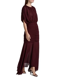 Louisa Chiffon Gathered Gown