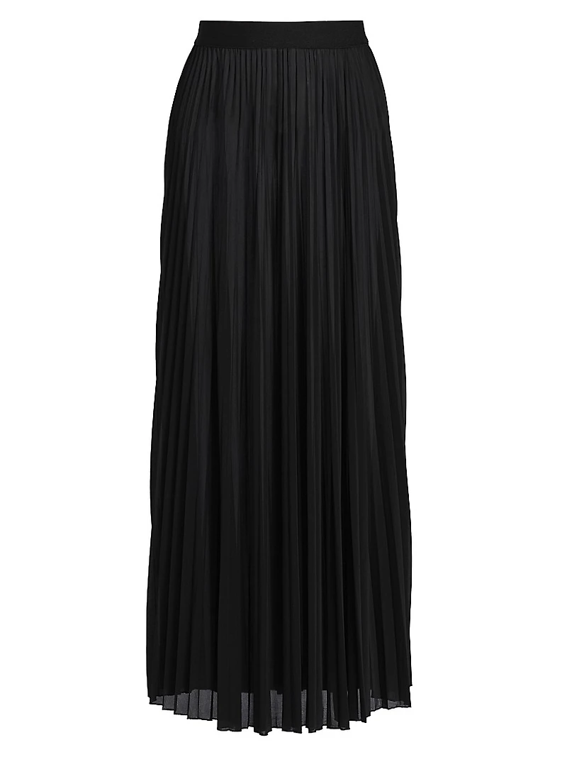 Mist Pleated Maxi Skirt