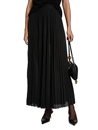 Mist Pleated Maxi Skirt