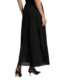 Mist Pleated Maxi Skirt