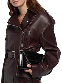 Lilou Faux Leather Belted Jacket