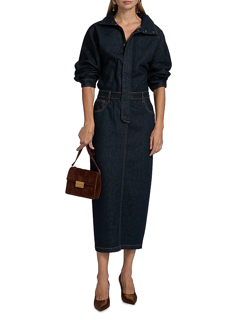 Sebastian Denim Midi-Dress