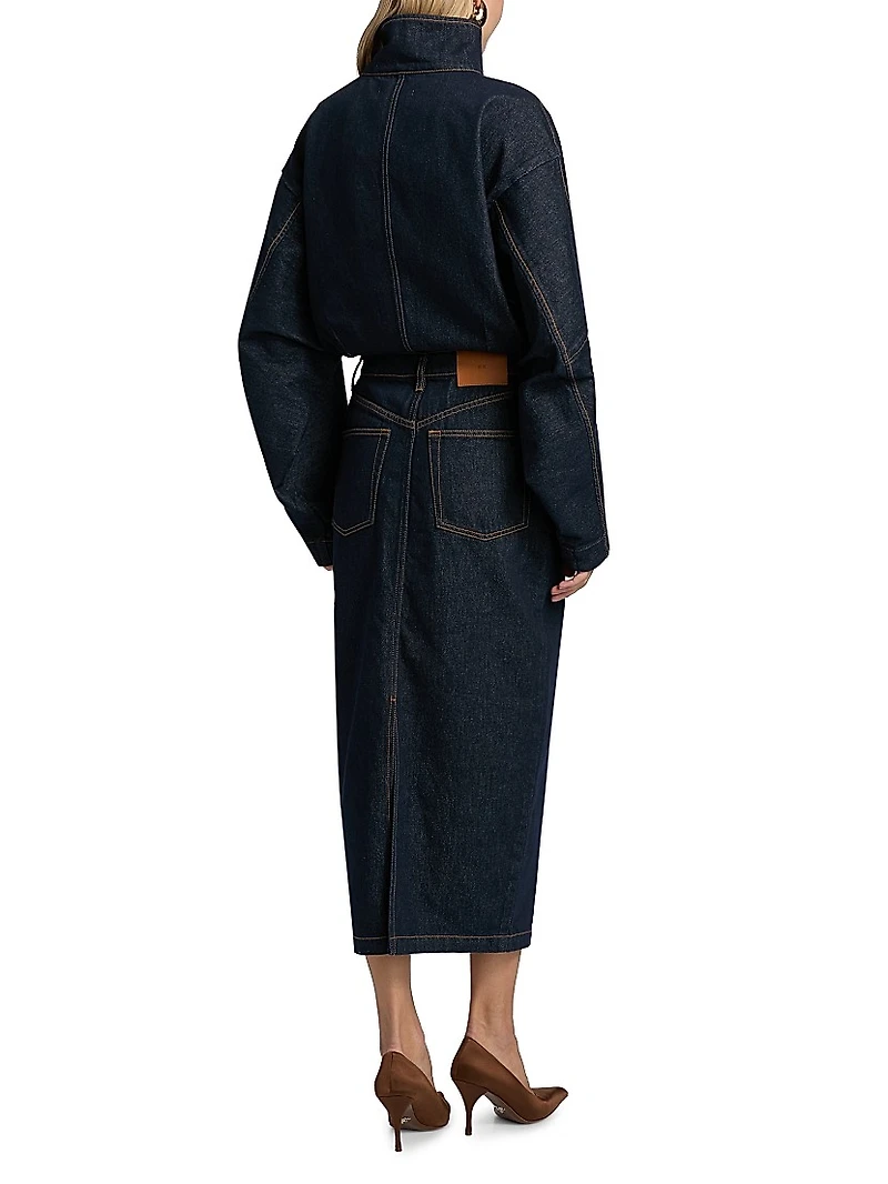 Sebastian Denim Midi-Dress