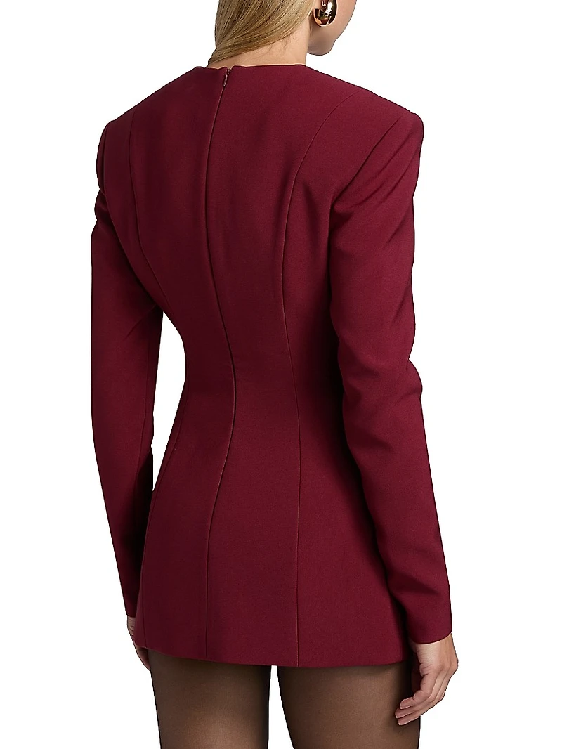 Alana Long-Sleeve Sheath Minidress