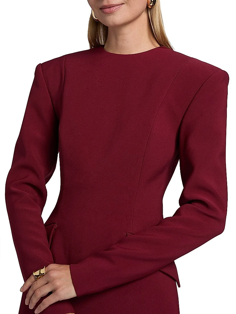 Alana Long-Sleeve Sheath Minidress
