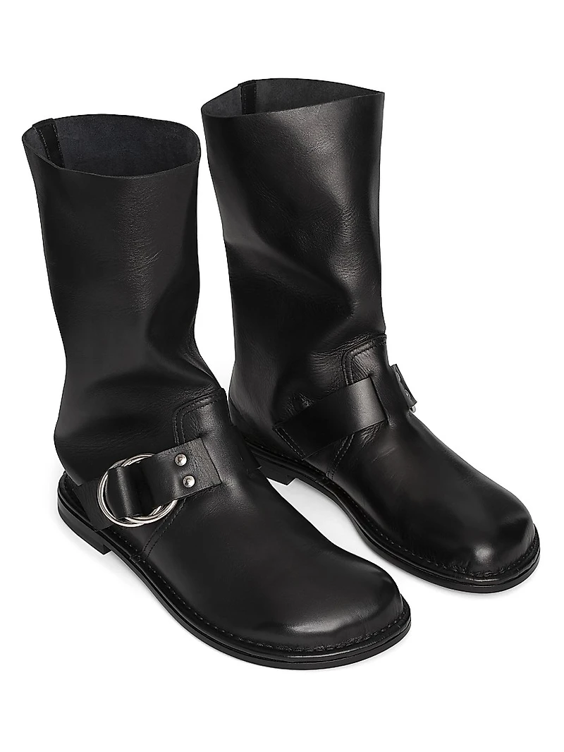 Kristen Leather Ankle Boots