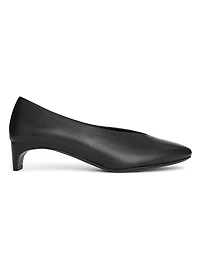 35MM Leather Claude Pumps