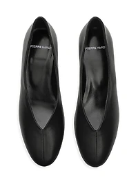 35MM Leather Claude Pumps