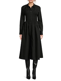 Ellery Shirred Midi-Dress