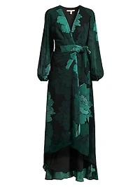 Bridge Floral Wrap Maxi Dress