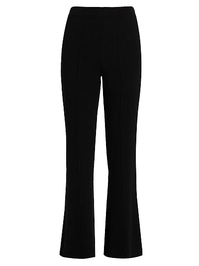 Bouclé-Knit Flared Pants