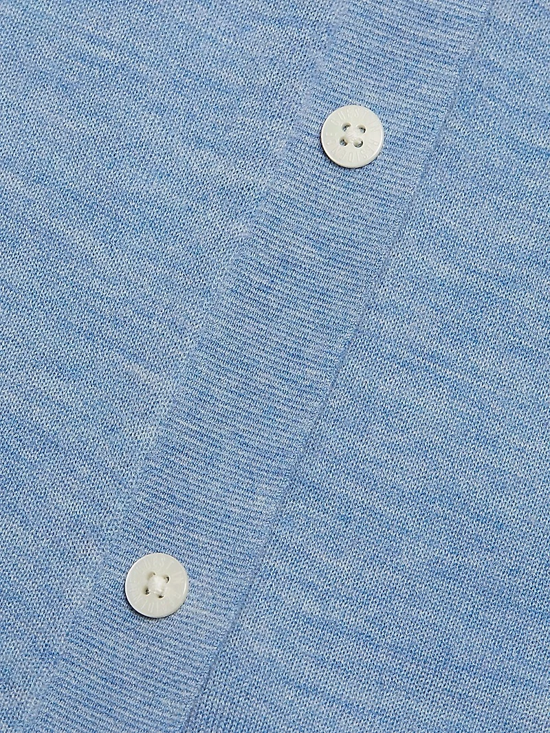 Showtime Cashmere Knit Button-Front Shirt