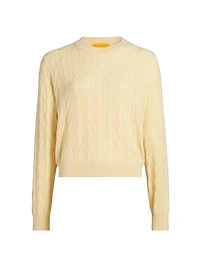 Cable Collegiate Cashmere Sweater