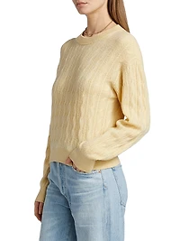 Cable Collegiate Cashmere Sweater