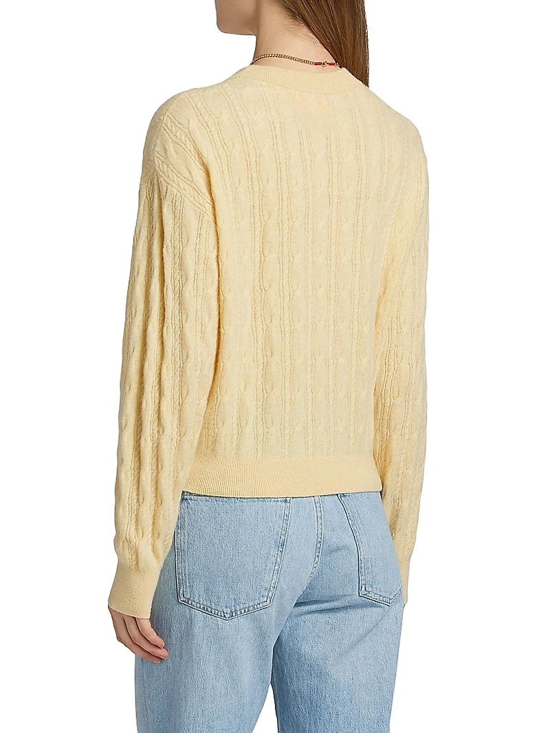 Cable Collegiate Cashmere Sweater