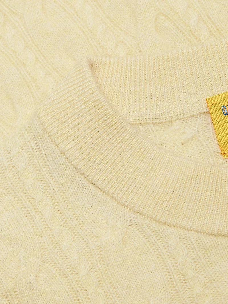 Cable Collegiate Cashmere Sweater