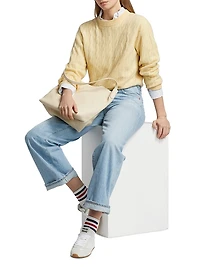 Cable Collegiate Cashmere Sweater