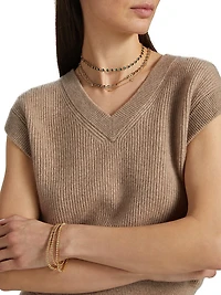 Rib-Knit Cashmere Vest