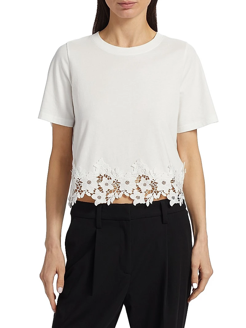 Keanu Lace-Trim T-Shirt