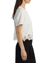 Keanu Lace-Trim T-Shirt