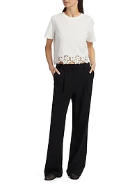 Keanu Lace-Trim T-Shirt