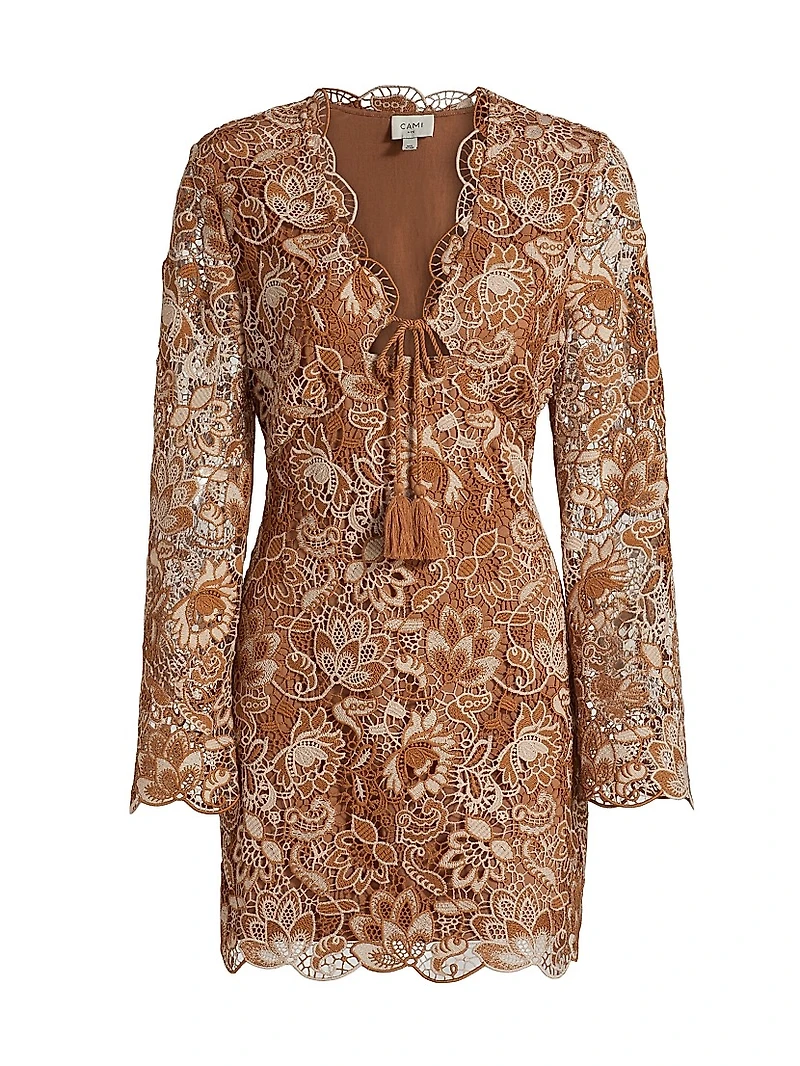 Madeira Crochet Minidress