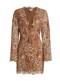 Madeira Crochet Minidress