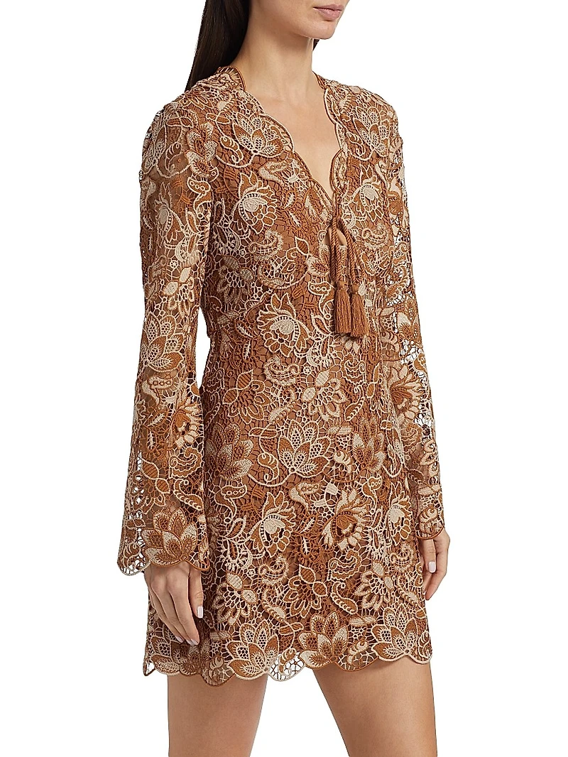 Madeira Crochet Minidress