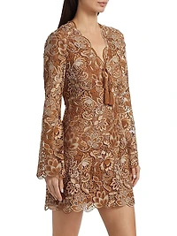 Madeira Crochet Minidress